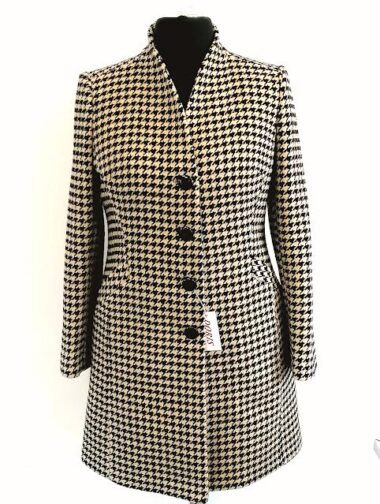 płaszcz pepito, płaszcz czarno-beżowy, płaszcz elegancki, płaszcz modny, płaszcz klasyczny, płaszcz ze stójką,płaszcz jesienny, płaszcz zimowy, płaszcz damski
